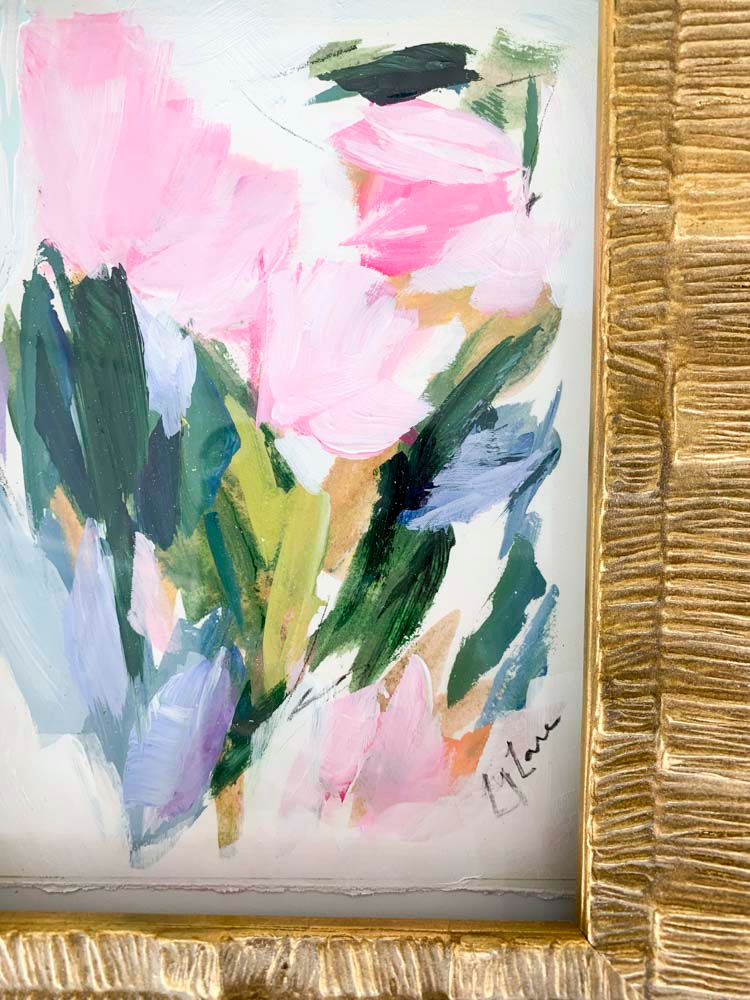 Thumbnail: Garden Love III, 7x9 framed