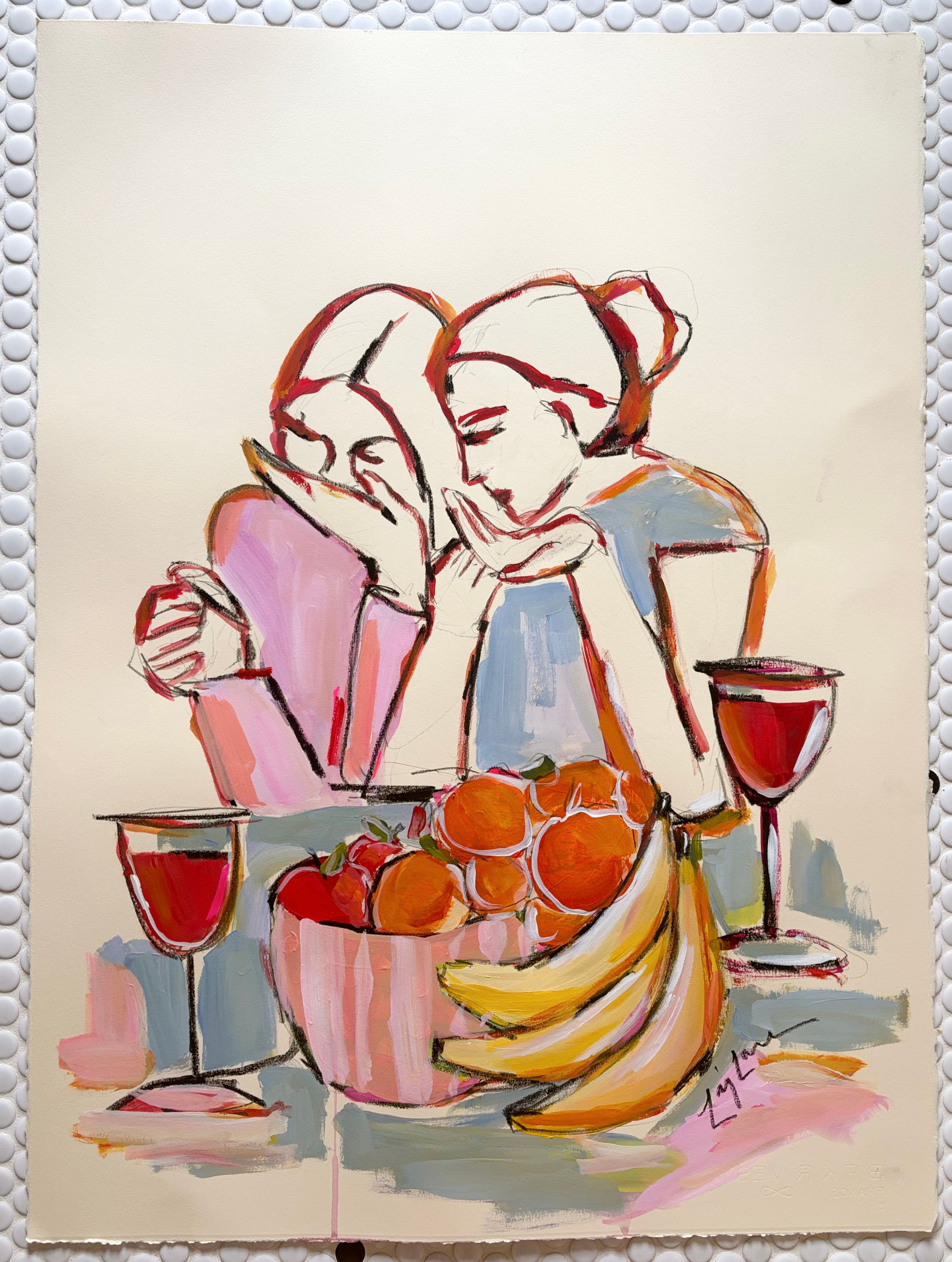 “This sh1+ is Bananas ” 22x30 on paper  