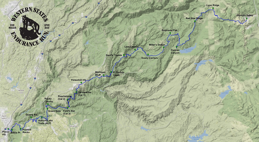 Western States course map