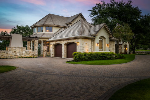 front of luxury home in Austin, Texas