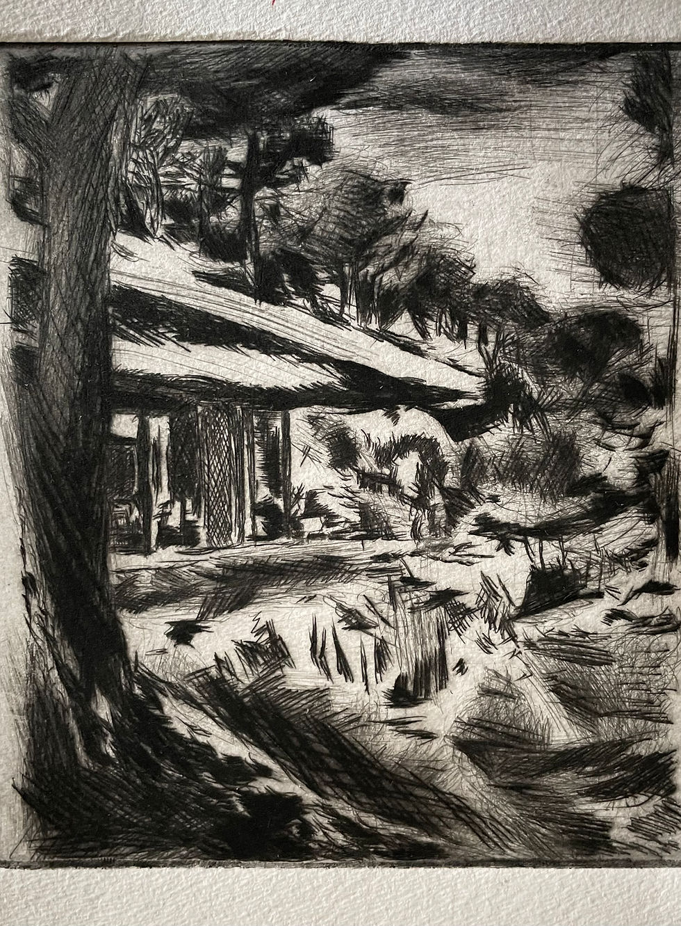 Aigua Blava Gravure sur Cansson 20X20CM