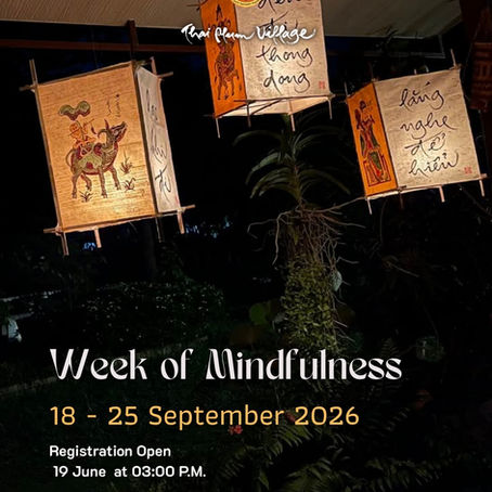 Week of Mindfulness  18 - 25 September 2026