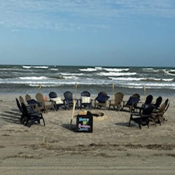 Corpus Beach Fires Birthday Celebration on the Beach