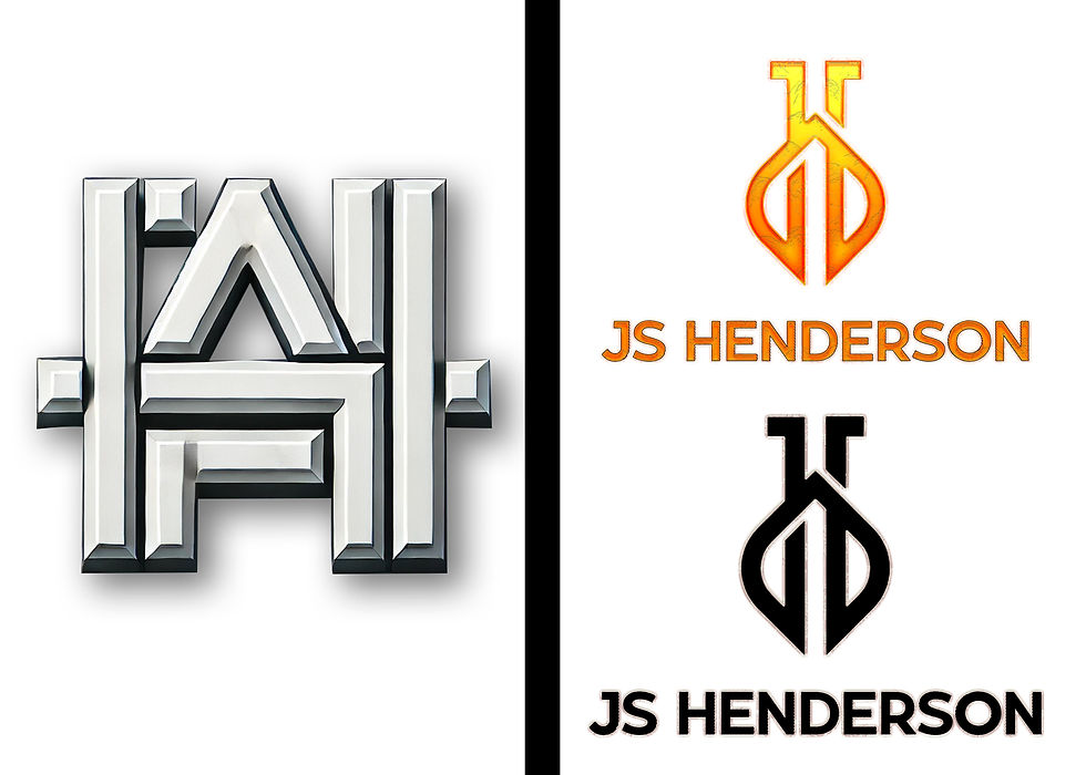 JS Henderson and A Hardly Scene logo side by side