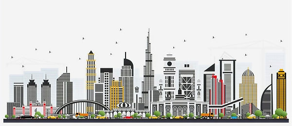dubai-uae-skyline-with-gray-buildings-is