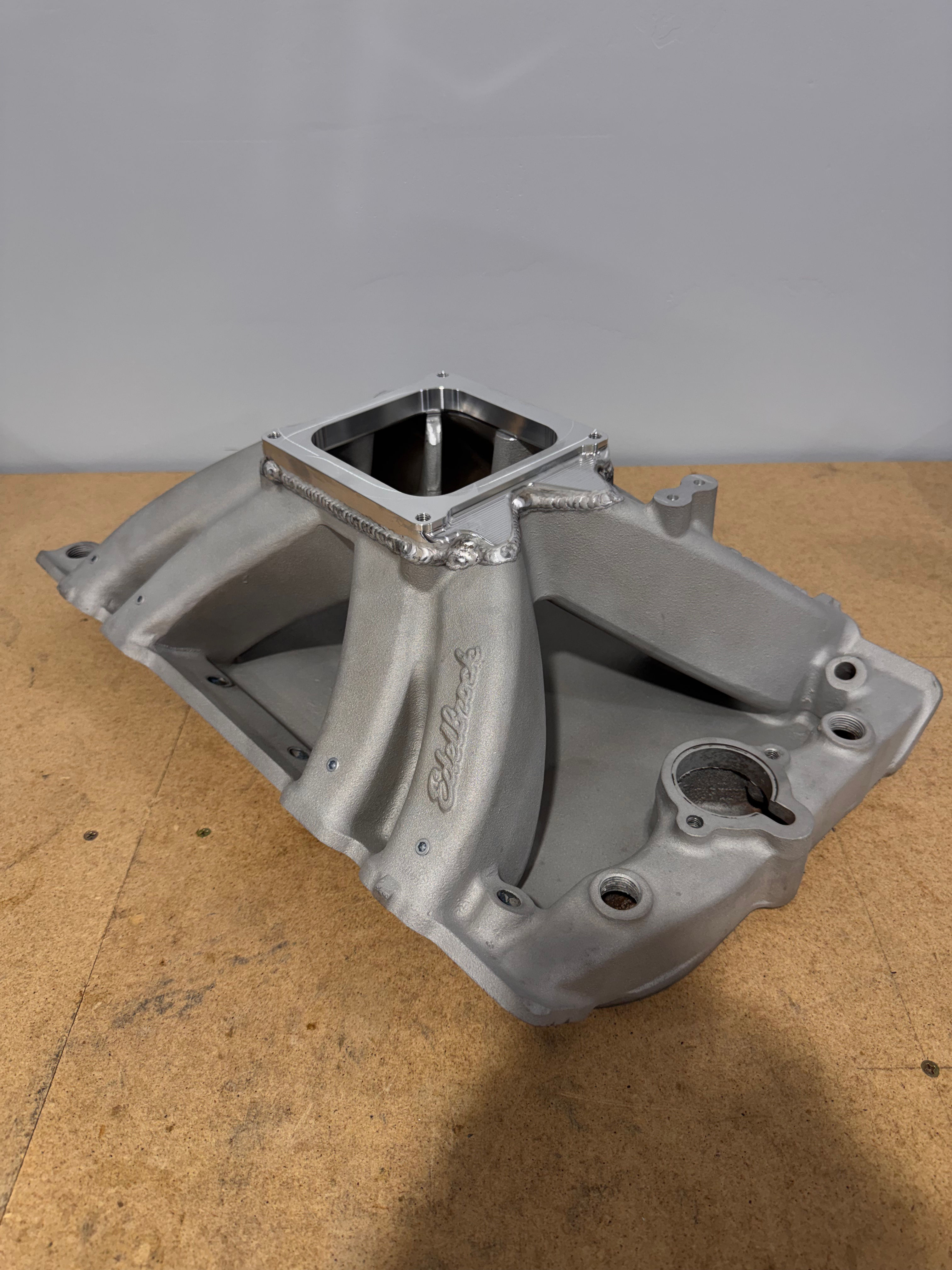 Edelbrock 2810 BBO Victor Manifold - Height Reduction Service