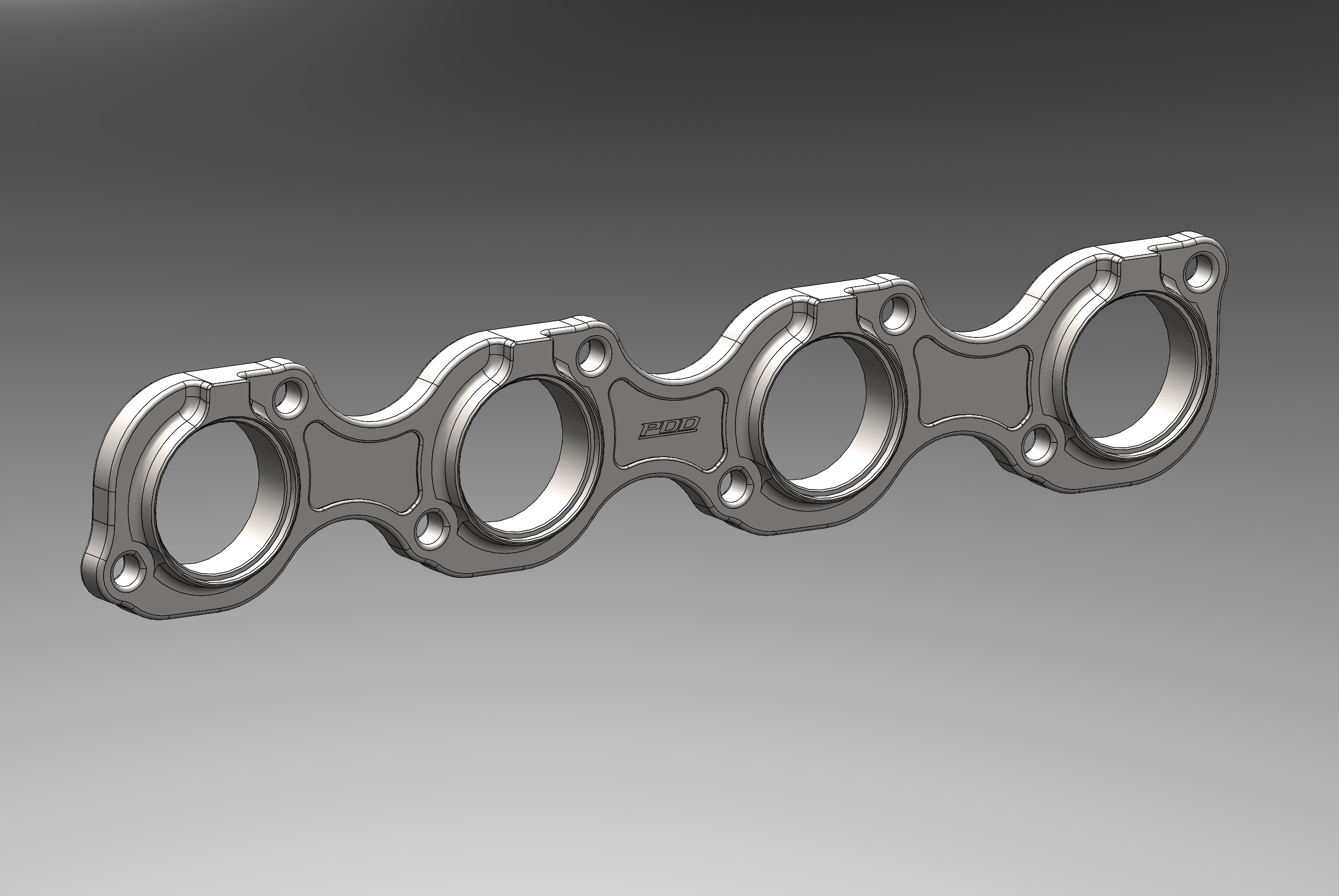 Ford Hammerhead Hemi Billet Header Flange — Pair