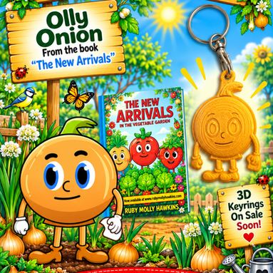 Olly Onion 3D Keyring