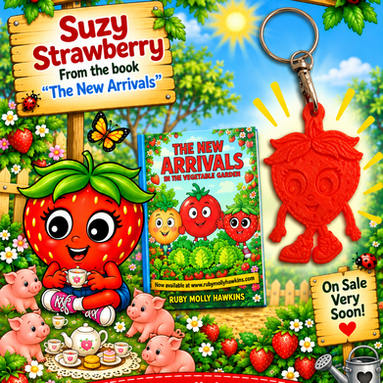Suzy Strawberry 3D Keyring
