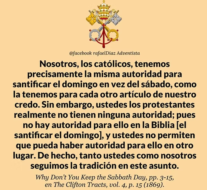 La Iglesia catolica cambió el sábado al Domingo 2.png