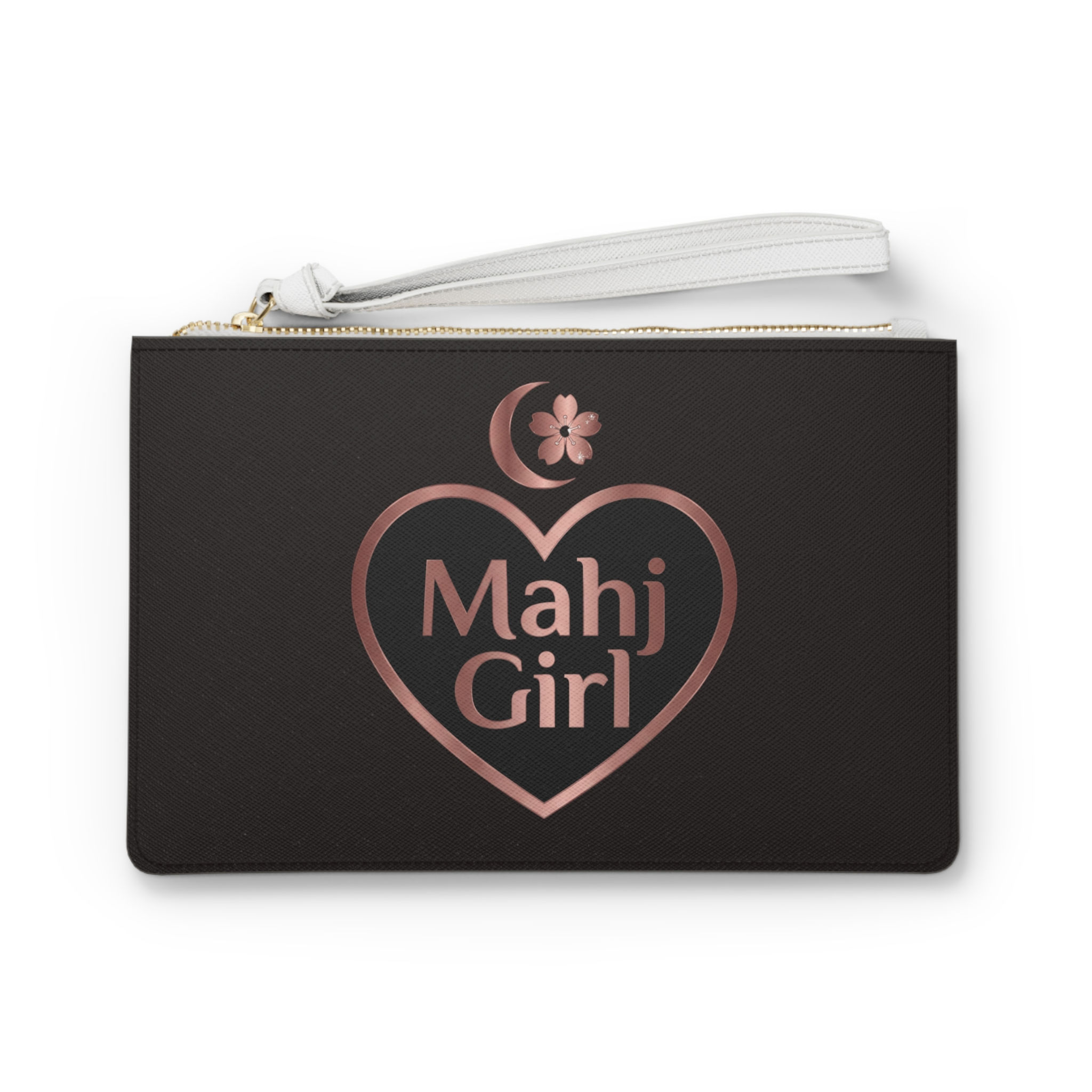 MahjGirl Heart Card,Coin and Dice Bag — Rose Gold Mahjong