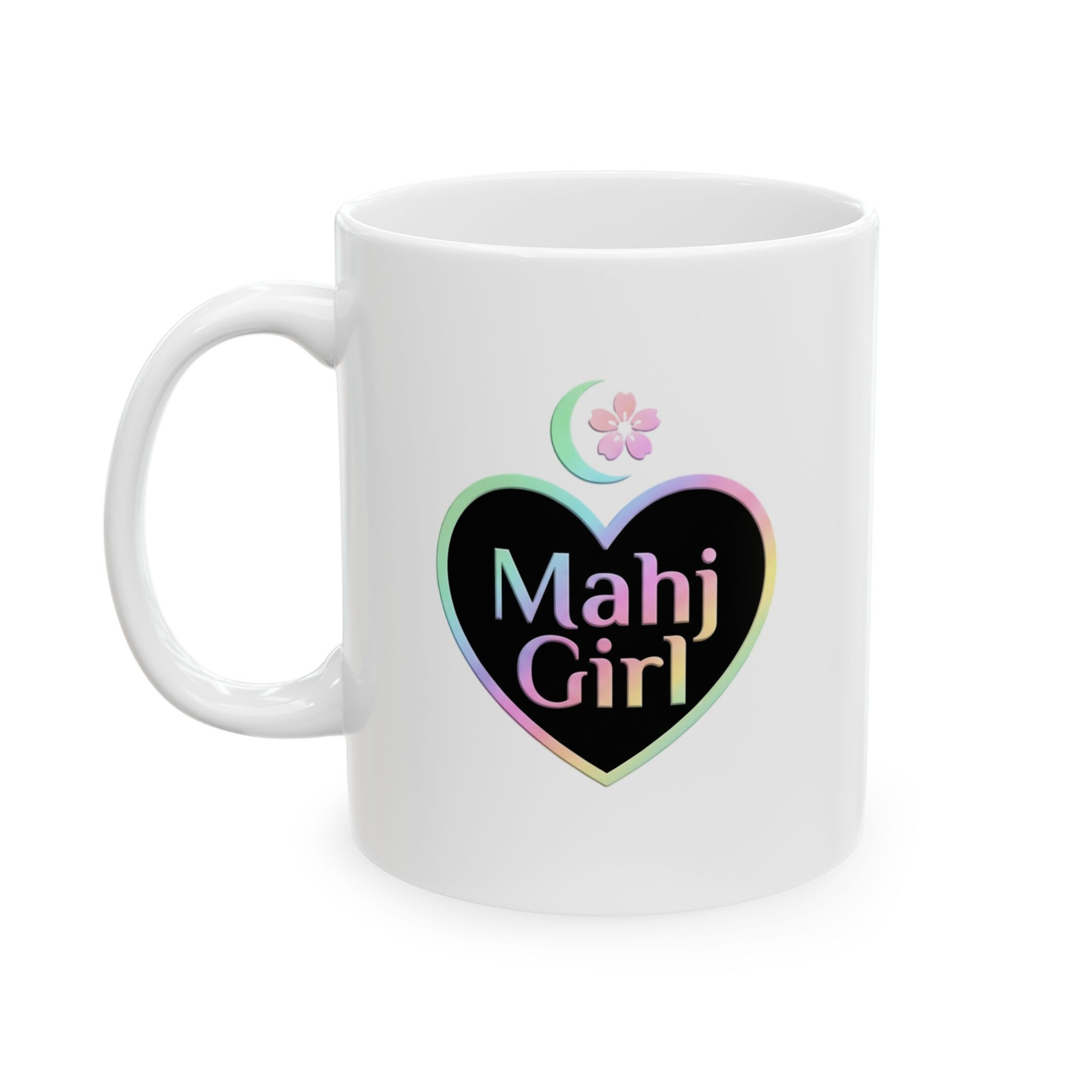 Ceramic Mug —MahjGirl Heart Coffee Cup