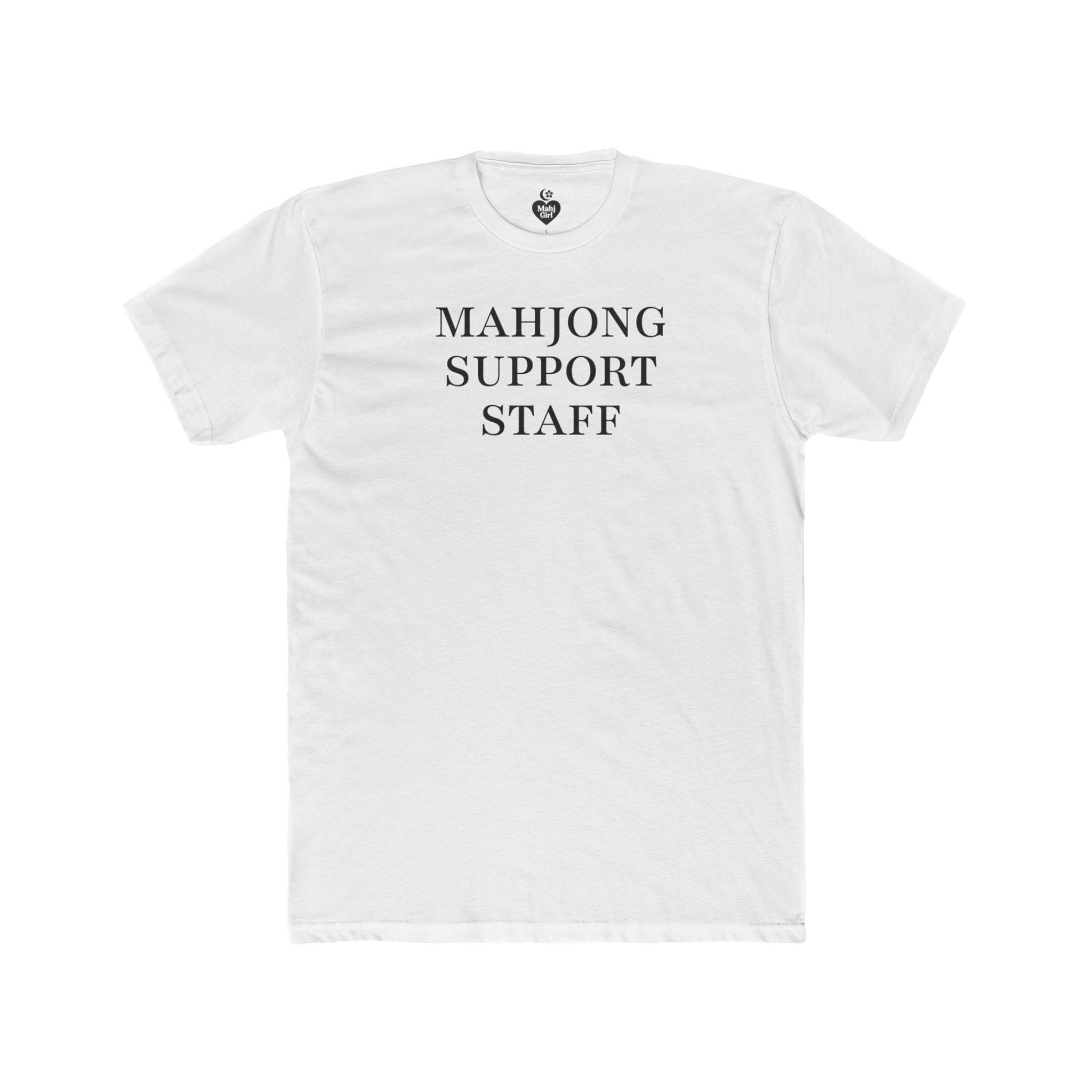 MahjGirl Support Staff T-Shirt — Casual Crew Tee for Husband/Partner