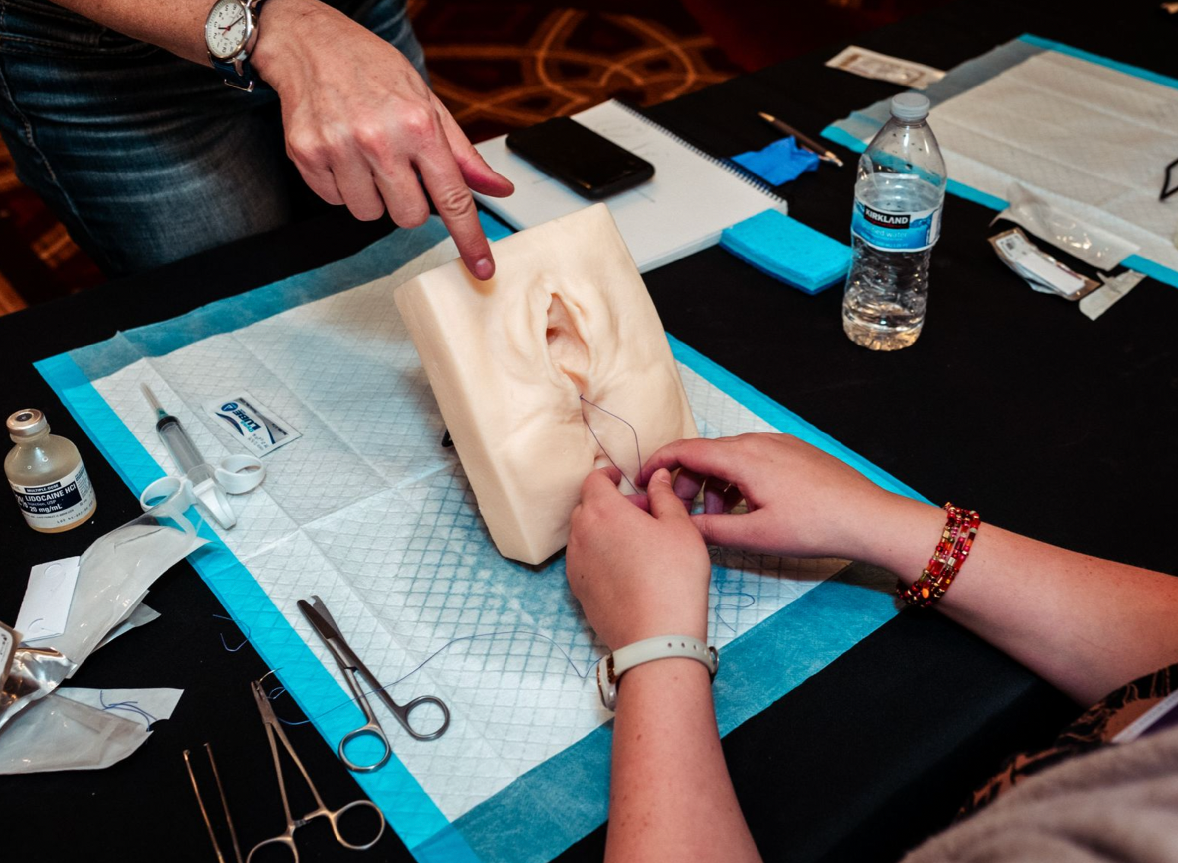 Vaginal Suture Model (Pale)