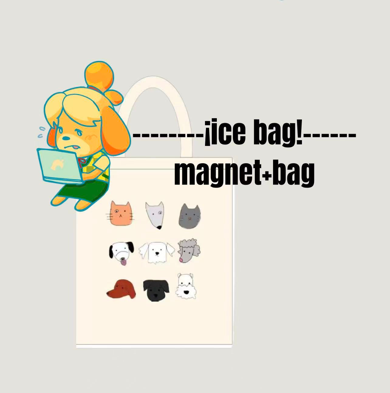 Ice Bag bundle (magnet + tote bag)