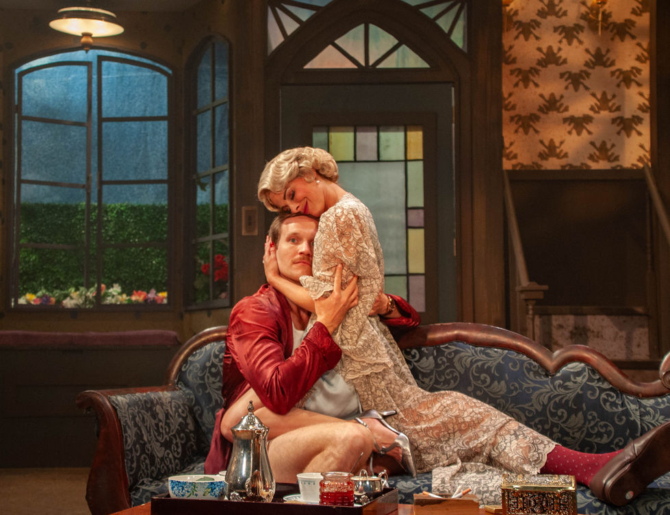 Andrew O'Shanick (Beau) and Lara Hayhurst (Sylvia) in The Cottage
Photo: Danny Sze