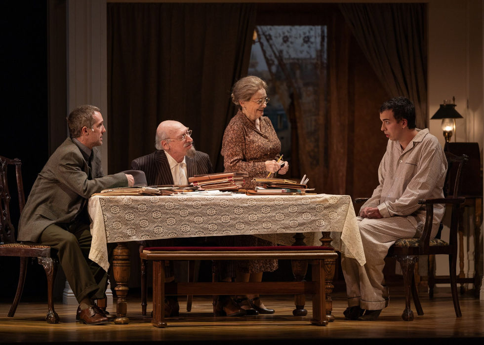 Matthew McGloin, Joel Leffert, Jayne Luke, and True Leavitt in Prayer for the French Republic
Photo: BW Productions