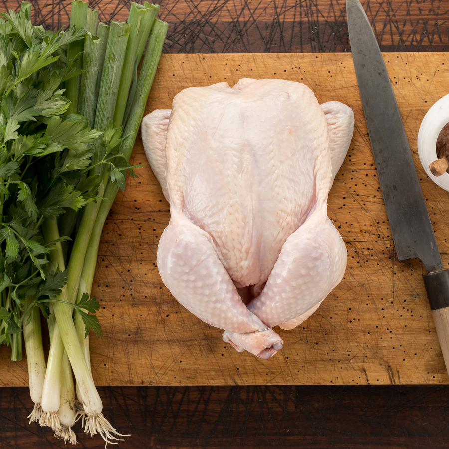 Whole bird, pasture-raised cornish hens