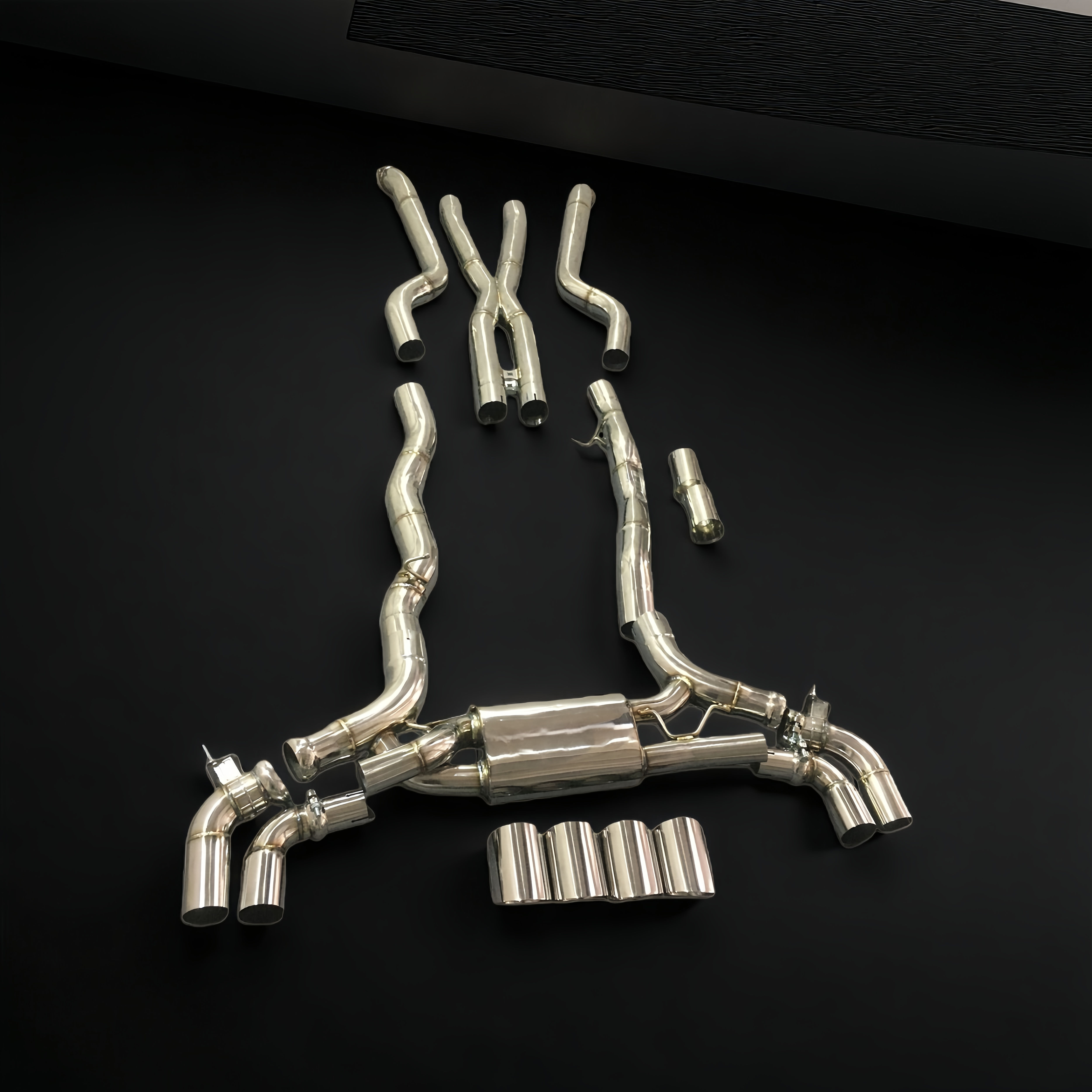 For M5 G90 4.4T S68 Valved Catback Exhaust System