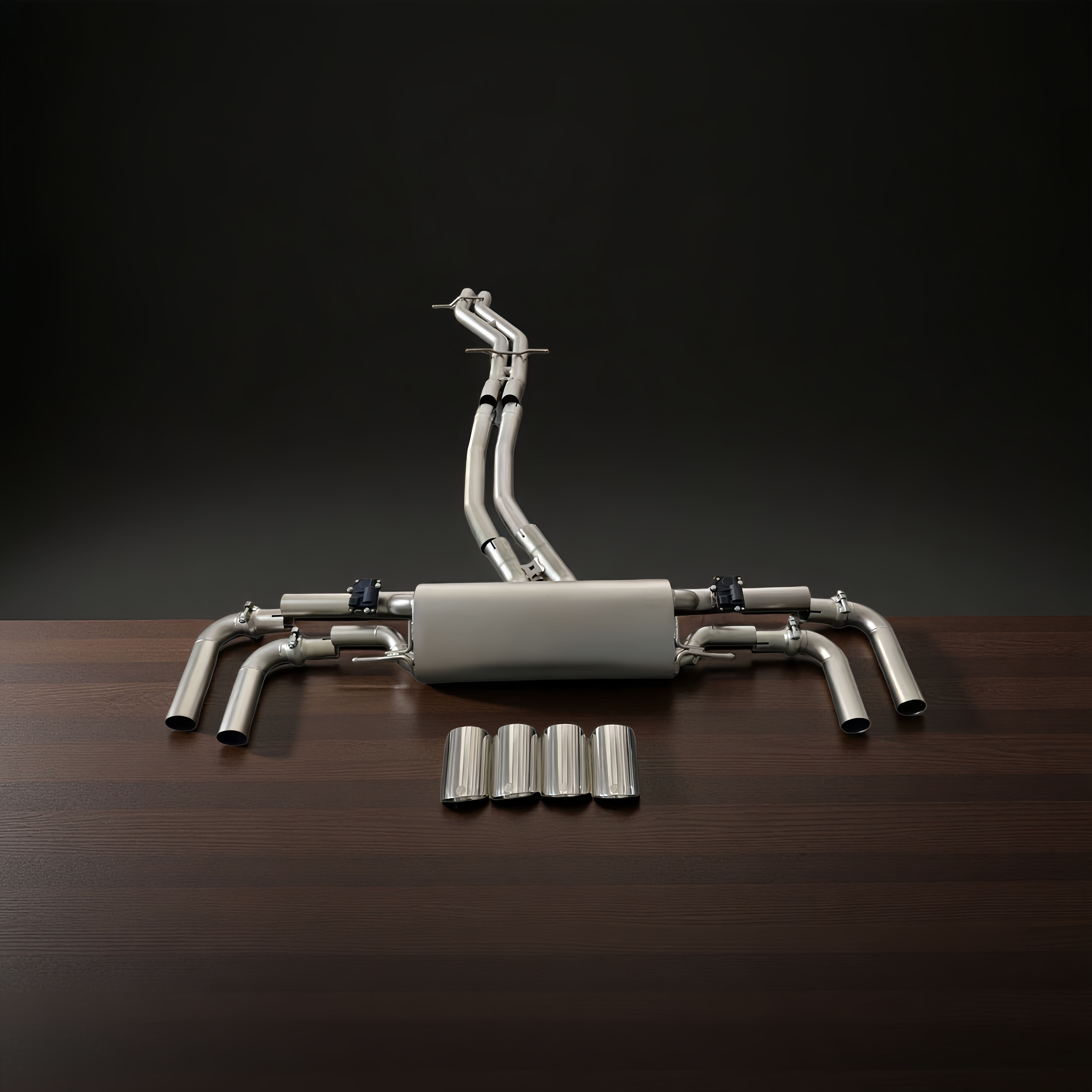 For RSQ8 4.0T Valved Catback Exhaust System