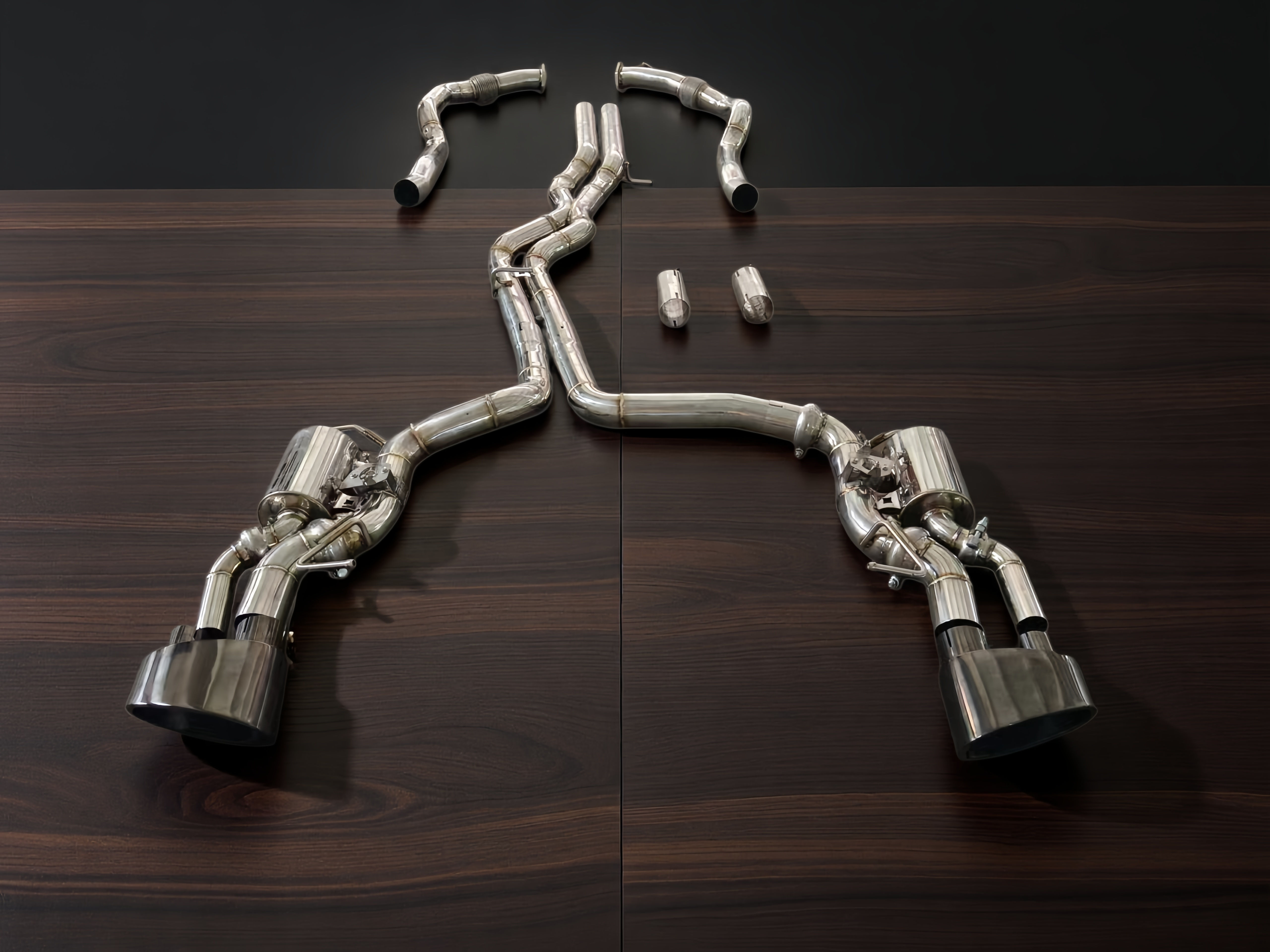 For RS6/RS7 C8 4.0T Valved Catback Exhaust System