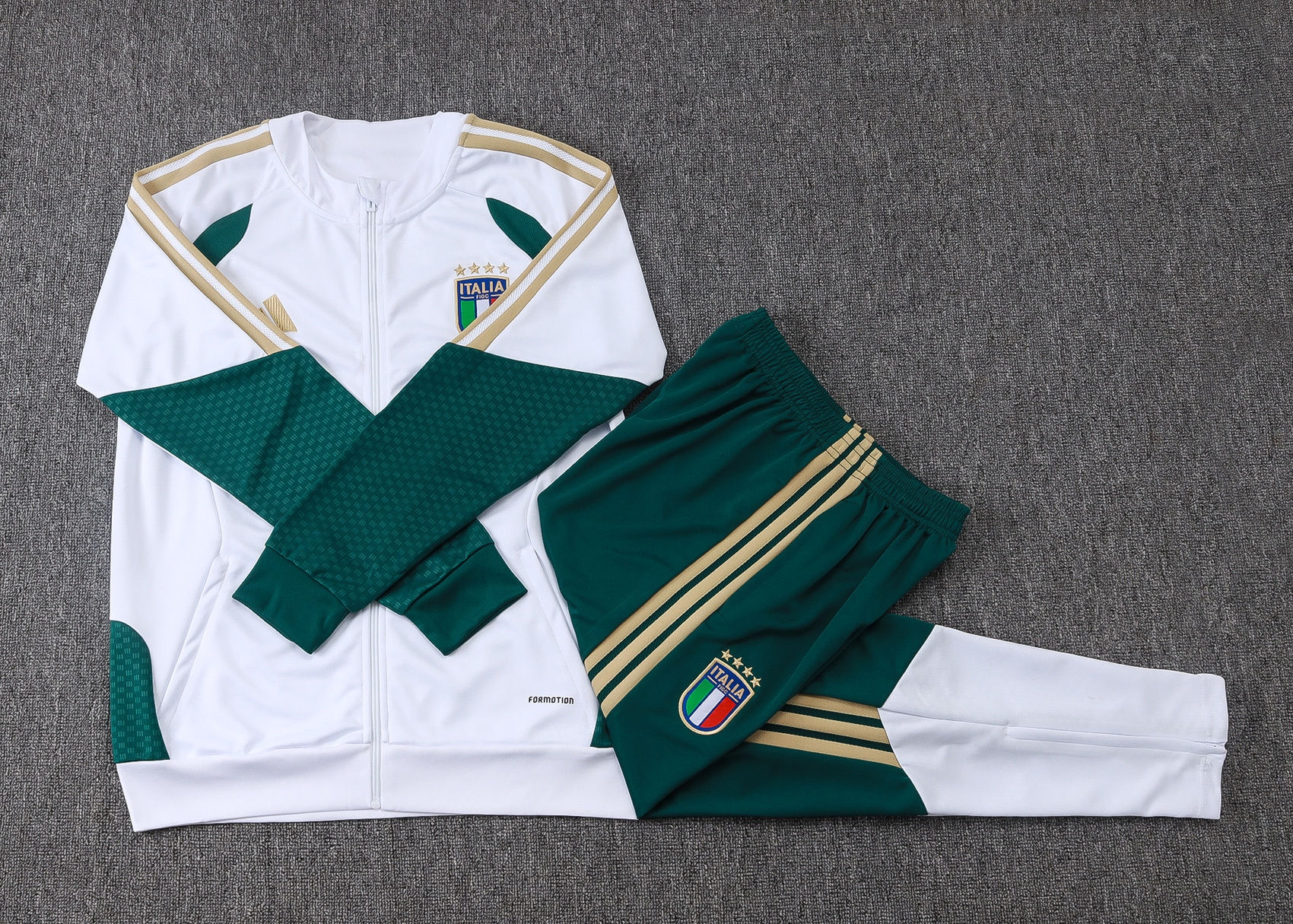 Conjunto Passeio Adidas Itália Branco 2026/27
