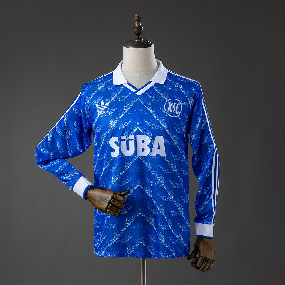 Camisa Retro Karlsruher 1989 Manga Comprida
