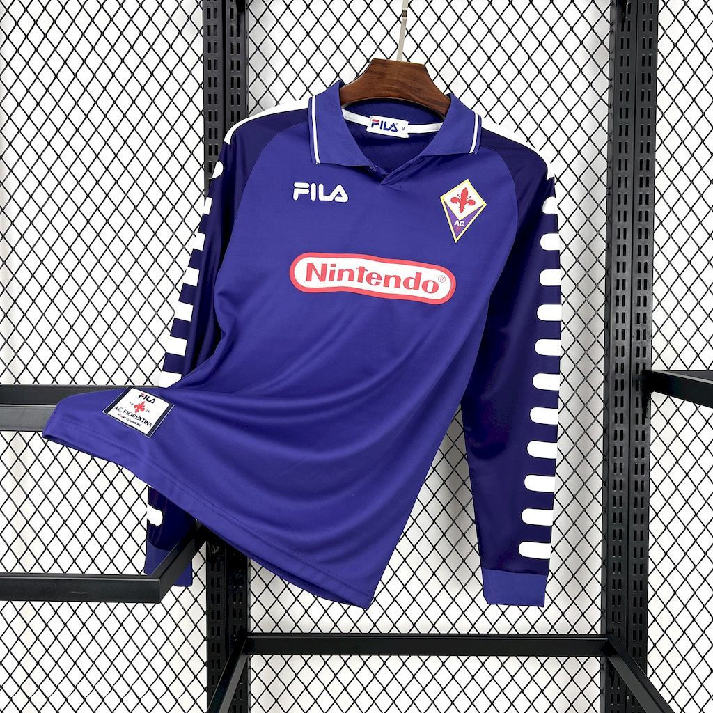 Camisa Retro Fiorentina 1998 Manga Comprida