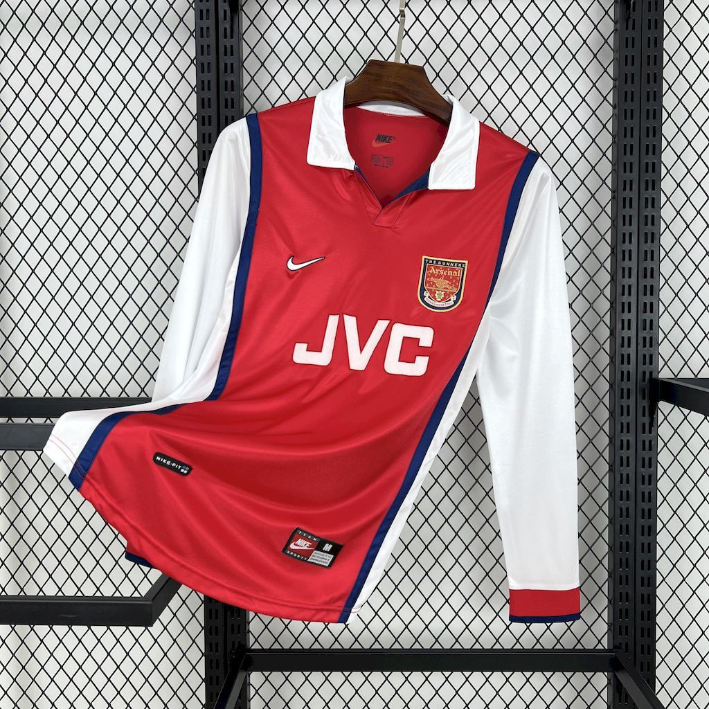 Camisa Retro Arsenal 1998 Manga Comprida