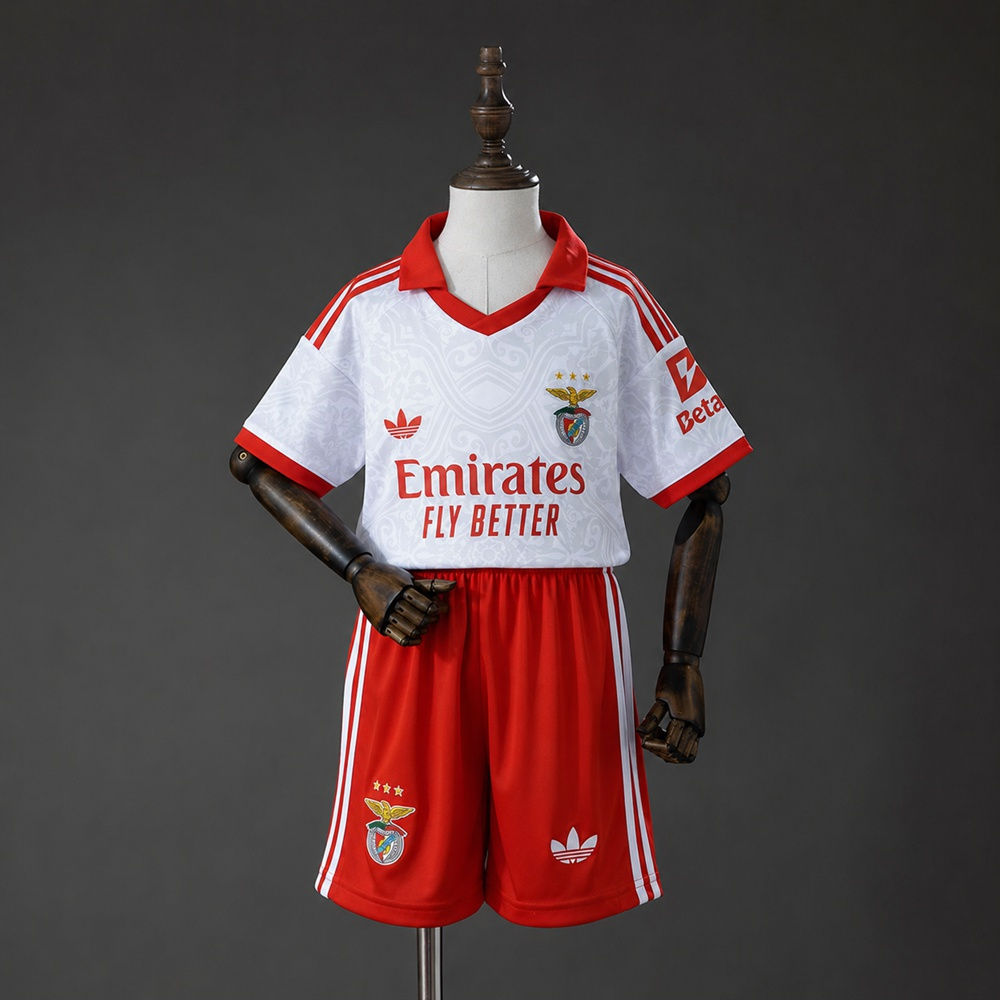 Conjunto Futebol Infantil Benfica Away 2026/27