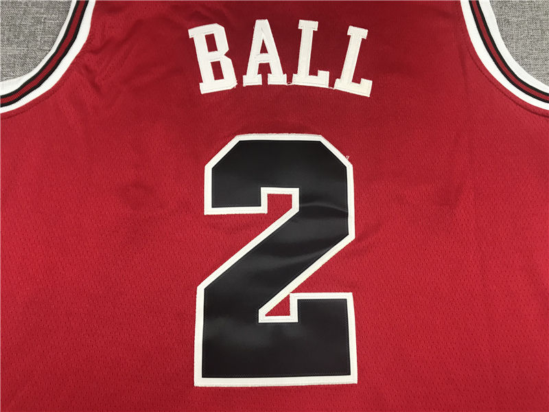 Miniatura: Camisa Basquete Modelo Bordado Chicago Bulls Lonzo Ball 2