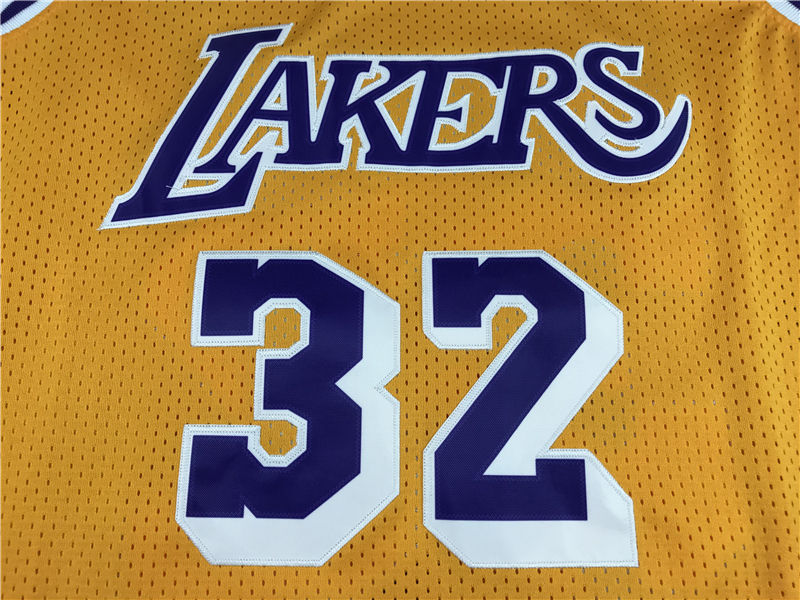 Miniatura: Camisa Basquete Modelo Bordado Los Angeles Lakers Magic Johnson 32