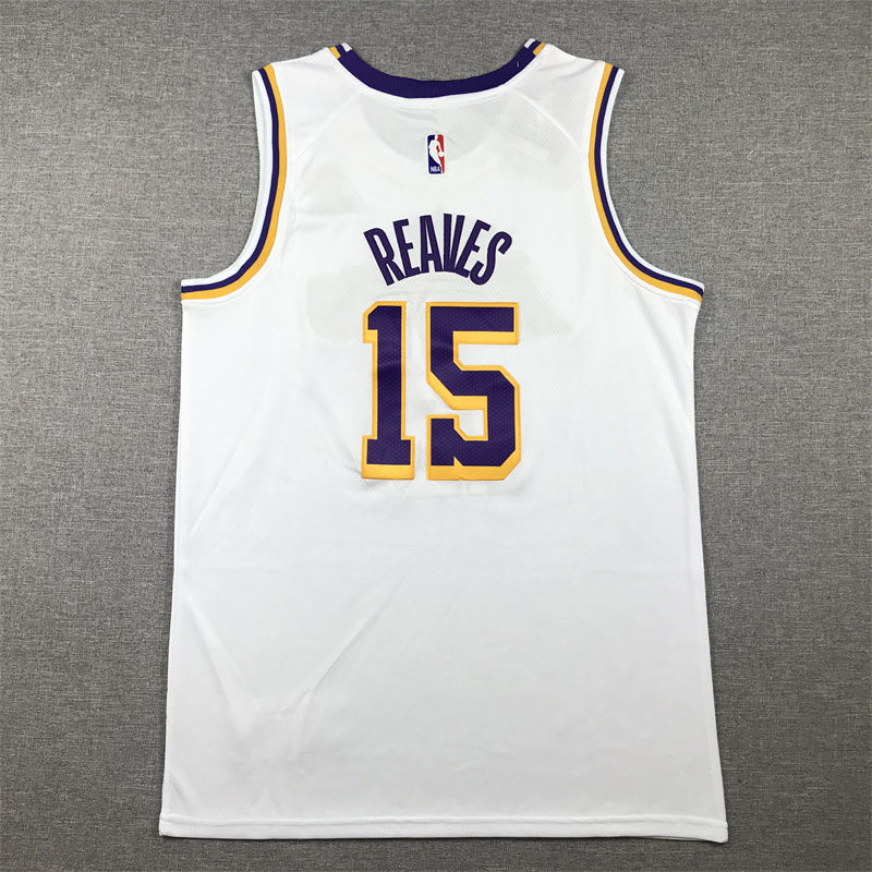 Miniatura: Camisa Basquete Modelo Bordado Los Angeles Lakers Austin Reaves 15