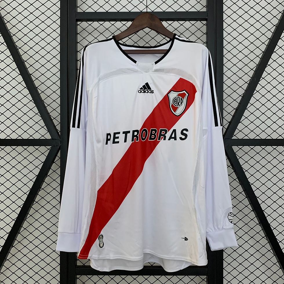 Miniatura: Camisa Retro River Plate 2006 Manga Comprida