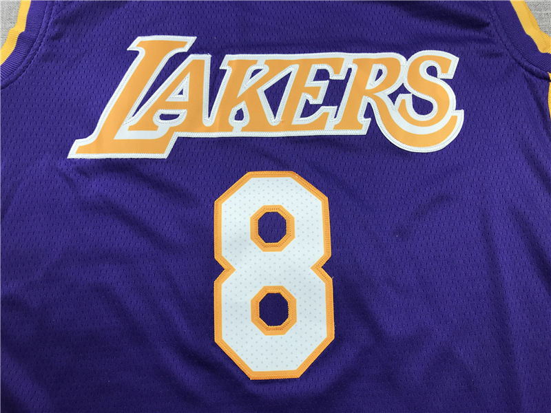 Miniatura: Camisa Basquete Modelo Bordado Los Angeles Lakers Kobe Bryant 8