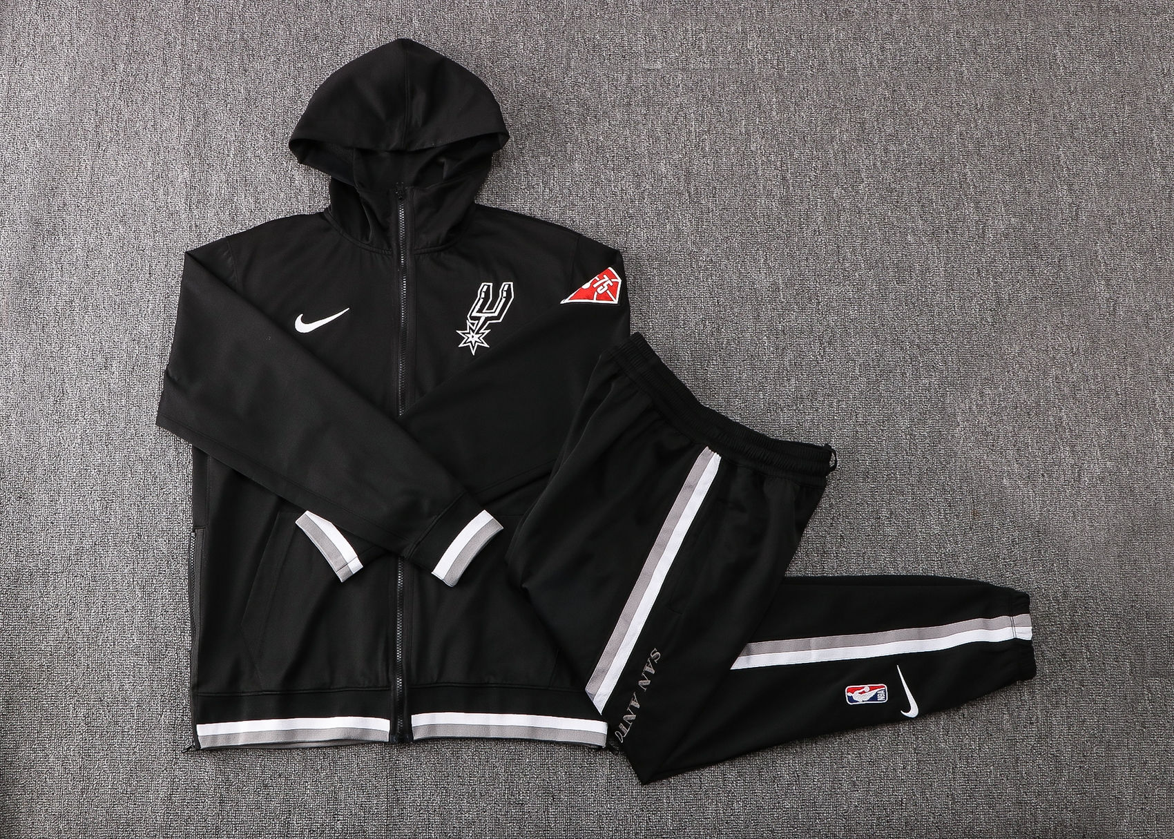 Conjunto Basquete Nike San Antonio Spurs Preto