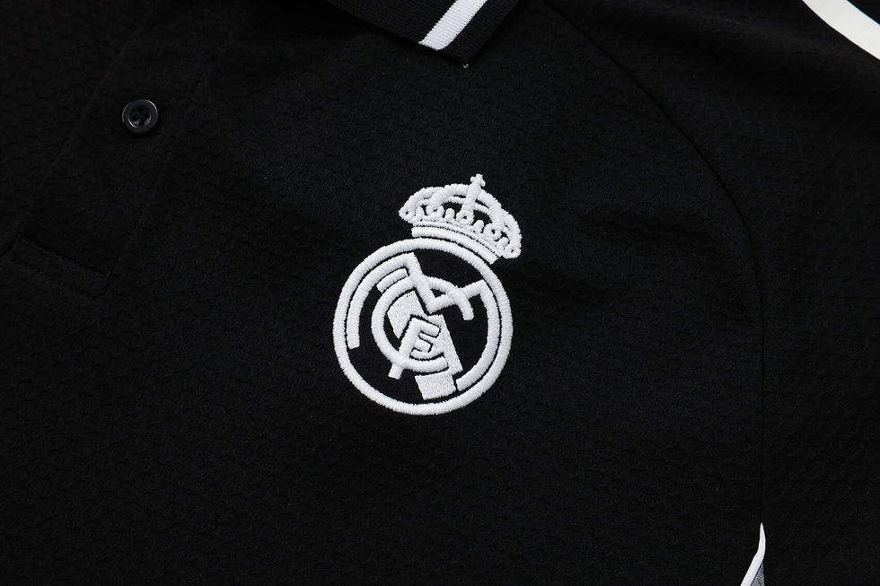 Miniatura: Conjunto Polo Adidas Real Madrid Preto 2025/26