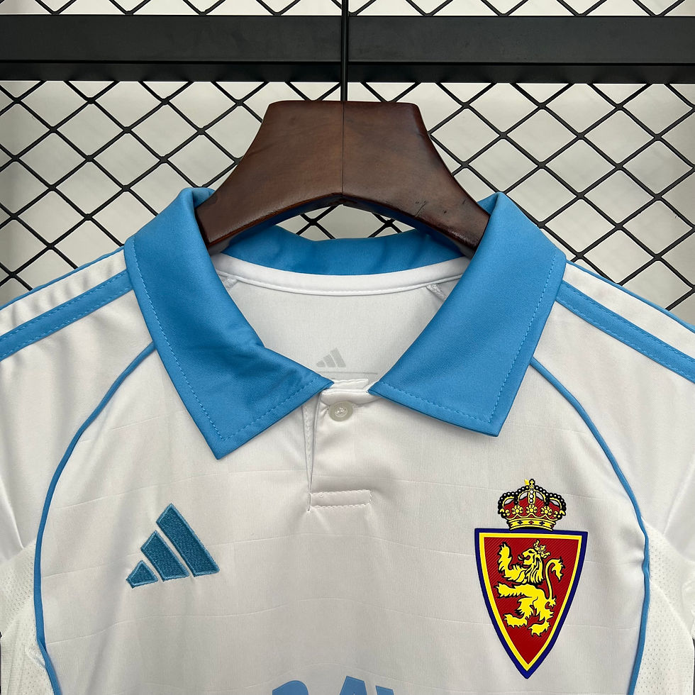 Miniatura: Conjunto Futebol Infantil Zaragoza Home 2025/26