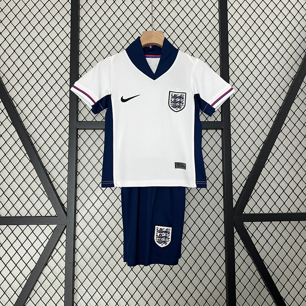Conjunto Futebol Infantil Inglaterra Home 2024/25