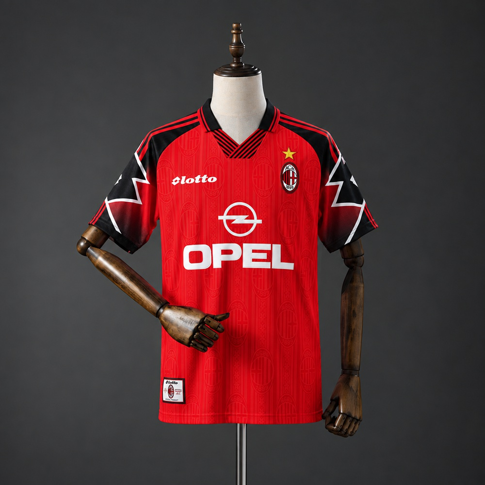 Camisa Retro Milan 1997