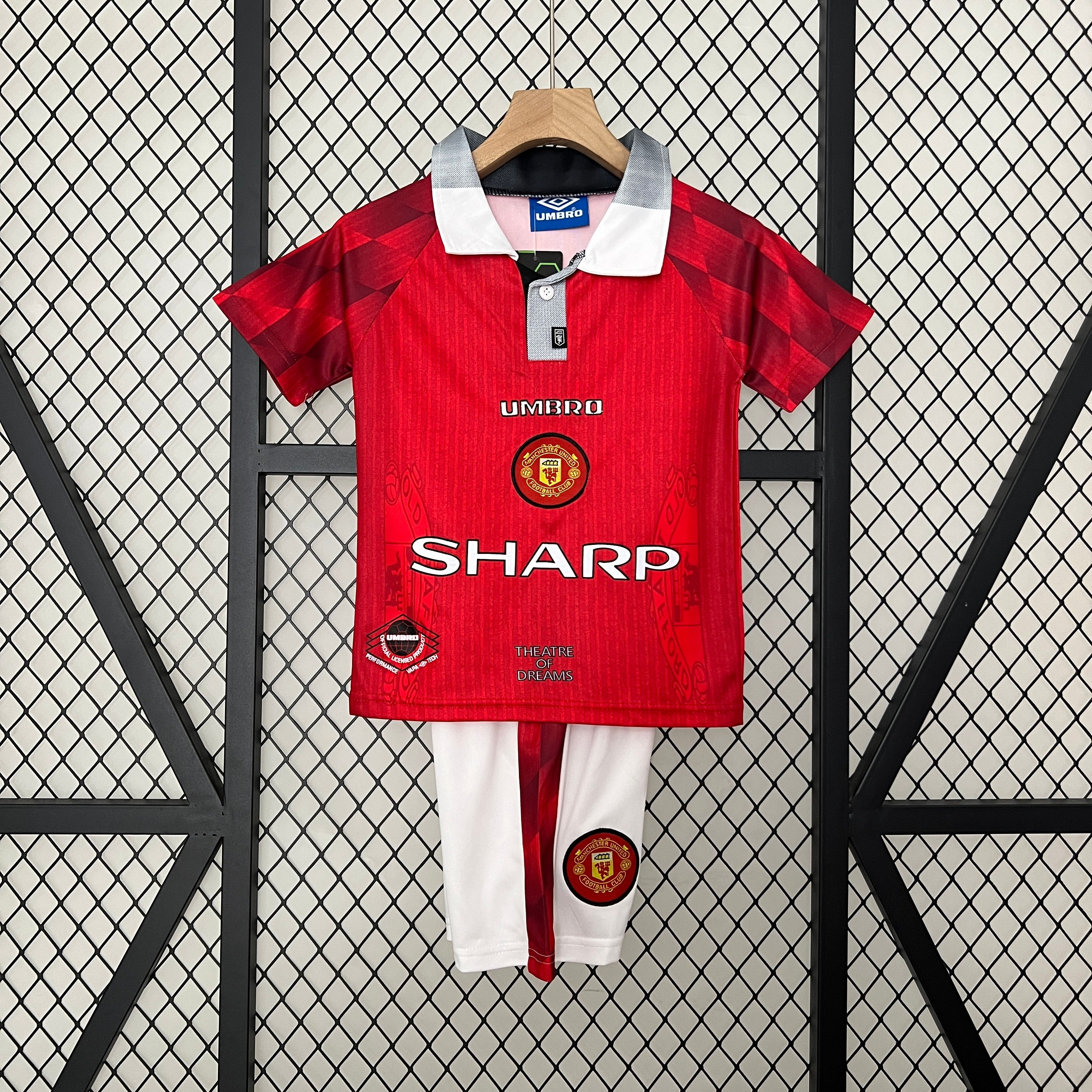 Conjunto Futebol Infantil Manchester United 1996