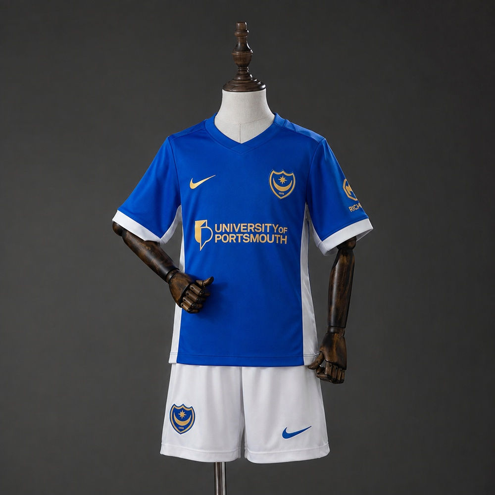 Conjunto Futebol Infantil Portsmouth Home 2026/27