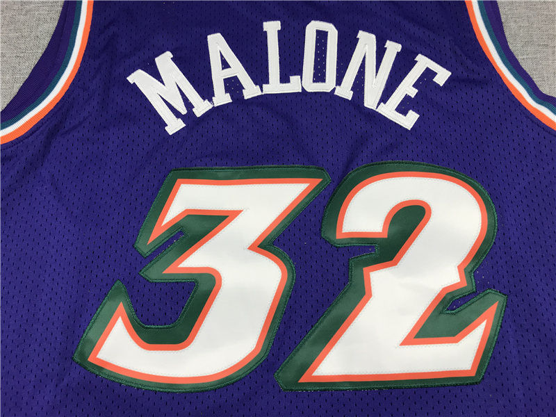 Miniatura: Camisa Basquete Modelo Bordado Utah Jazz Karl Malone 32