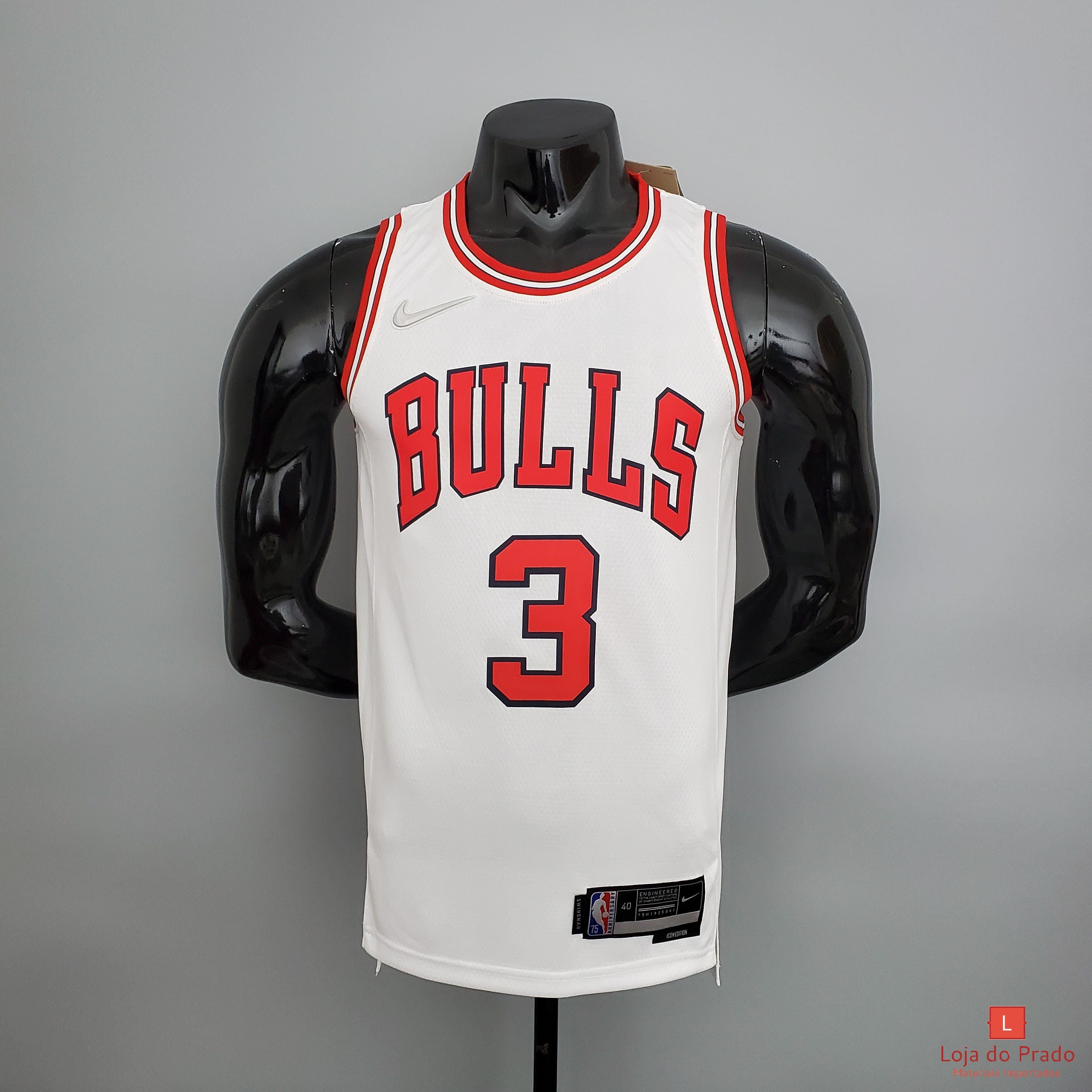Camisa Basquete Modelo Jogador Chicago Bulls Dwyane Wade 3