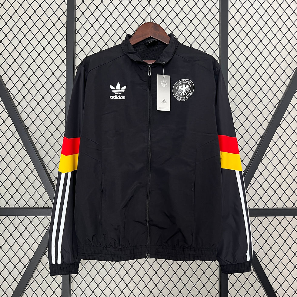 Jaqueta Impermeável Adidas Alemanha Preto