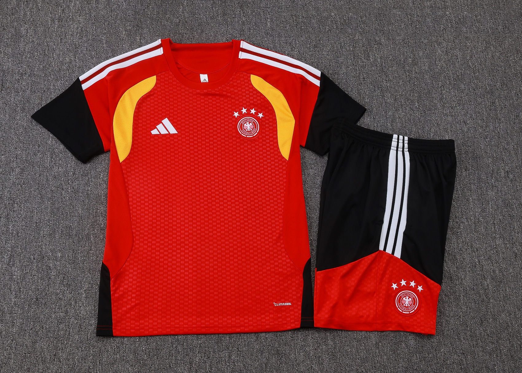 Conjunto Treino Adidas Alemanha Vermelho 2026/27