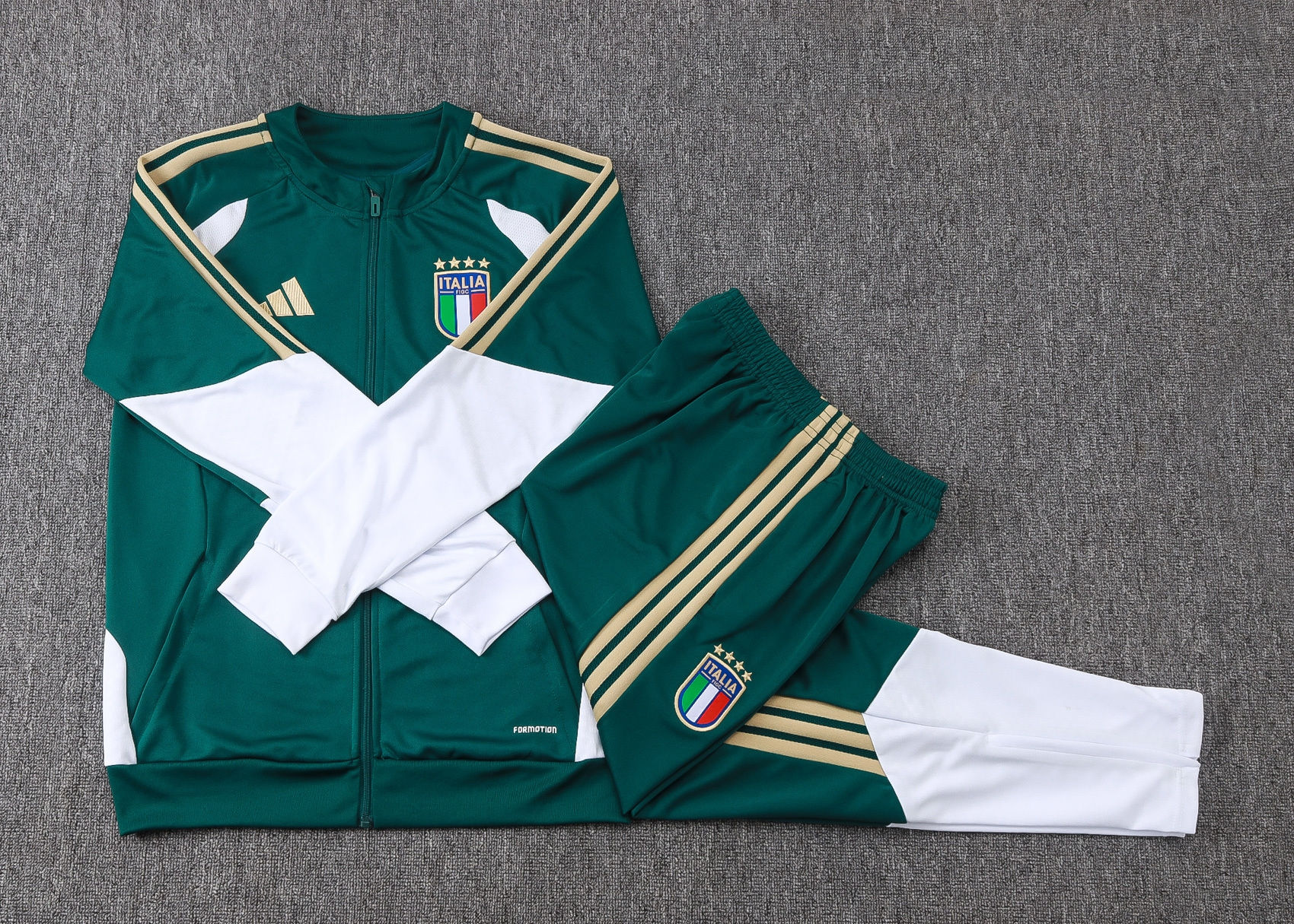 Conjunto Passeio Adidas Itália Verde 2026/27