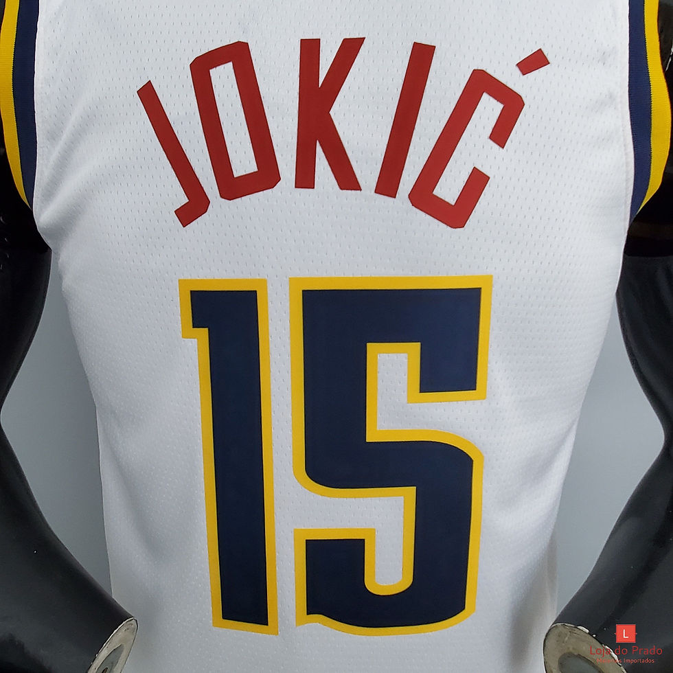 Miniatura: Camisa Basquete Modelo Jogador Denver Nuggets Nikola Jokic 15