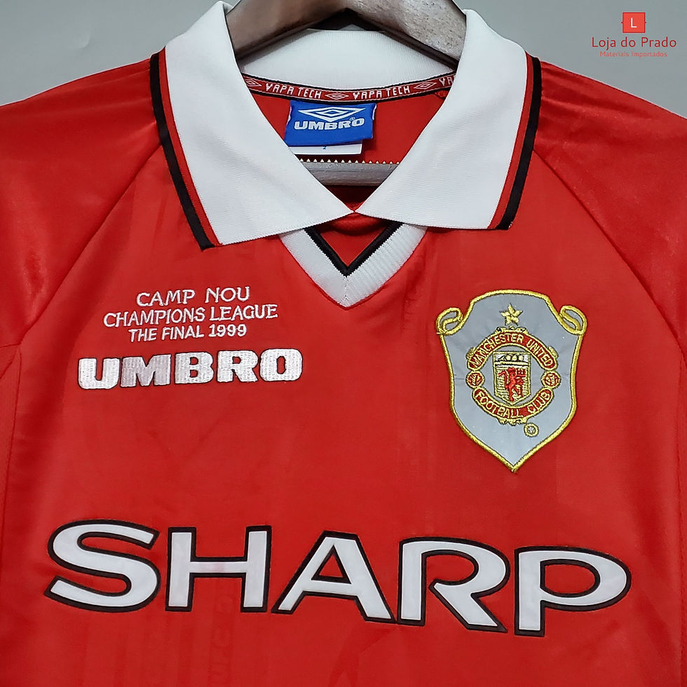 Miniatura: Camisa Retro Manchester United Manga Comprida 1999
