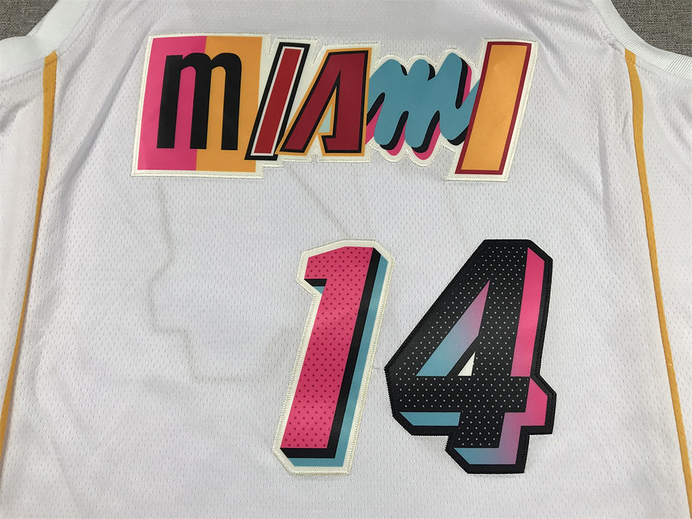 Miniatura: Camisa Basquete Modelo Bordado Miami Heat Tyler Herro 14